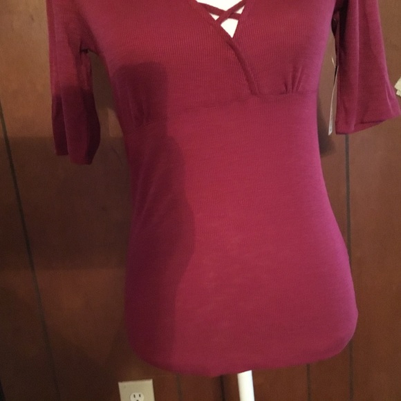 NWT No Boundaries pink violet top size Small - Picture 3 of 6